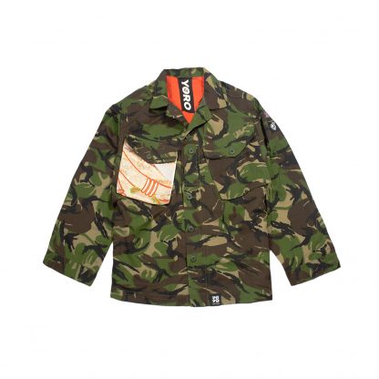 Custom Army Jacket - "Gold Katana”