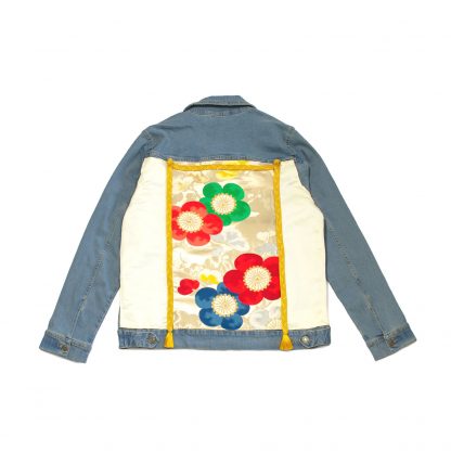 Custom Denim Jacket - “Flower Wall”