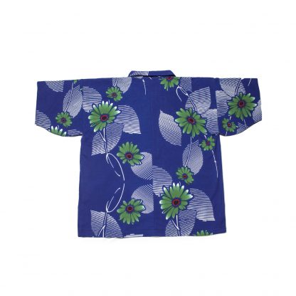 Hawaiian Shirt - "Blue Hana-bi"